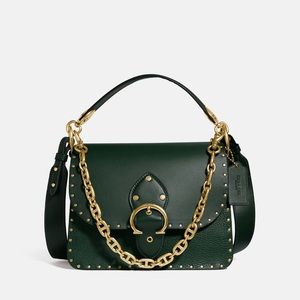 Like New Coach Beat Shoulder Bag with Rivets